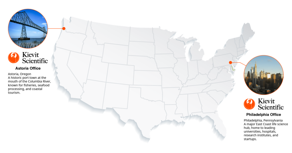 Kievit Science Office map US